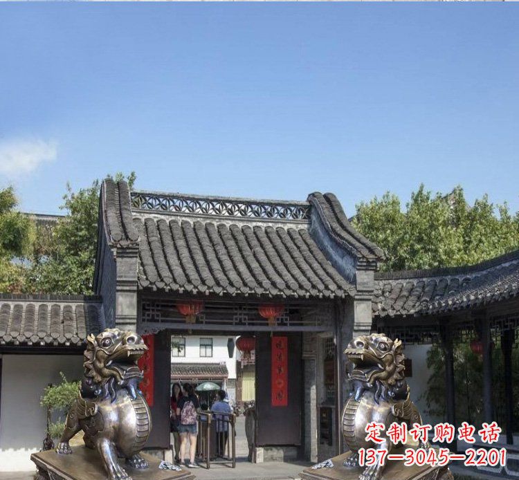 长春铜雕北京狮子庭院动物雕塑