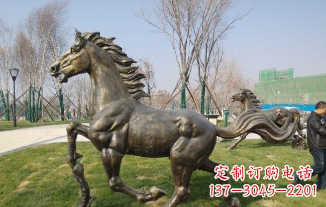 长春铜雕奔马