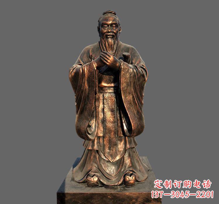 长春铜雕古代名人孔子