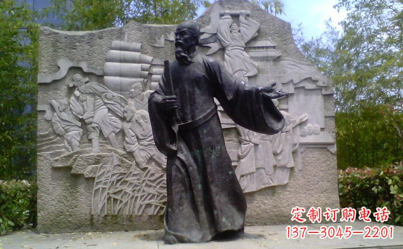 长春铜雕古代名人雕塑