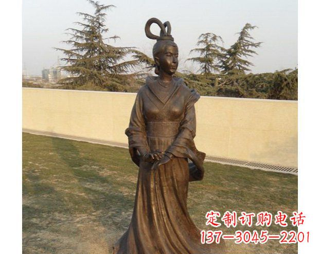 长春铜雕古代美女人物雕塑