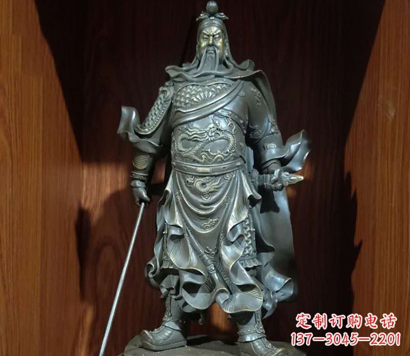 长春铜雕关公人物雕塑