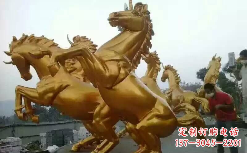 长春铜雕广场飞马雕塑