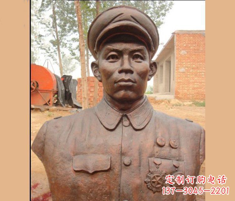 长春铜雕广场军人胸像雕塑