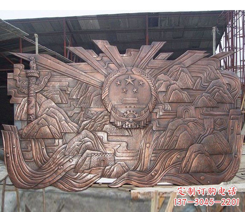 长春铜雕广场军人壁画雕塑摆件