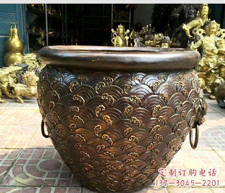 长春铜雕景观花盆