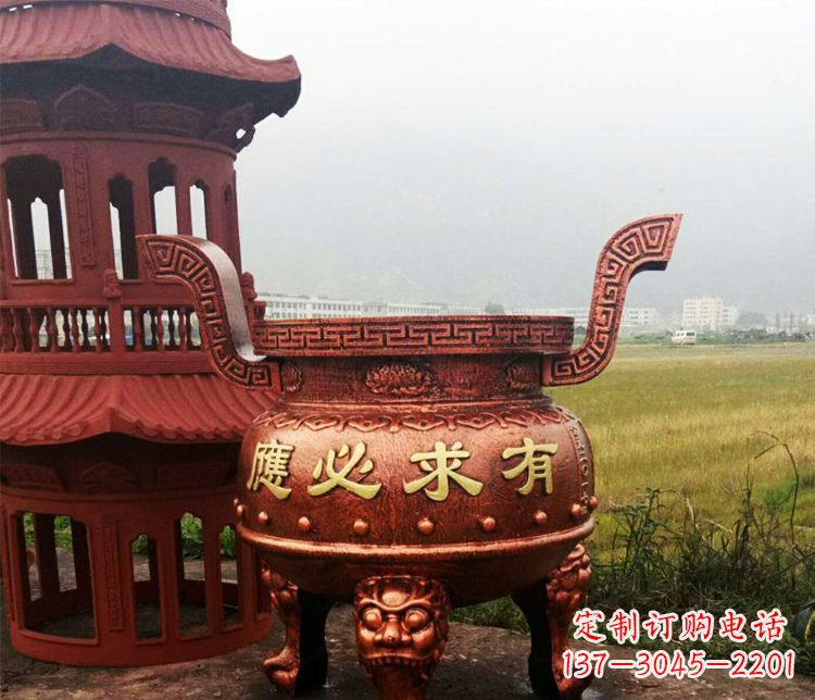 长春铜雕景观香炉