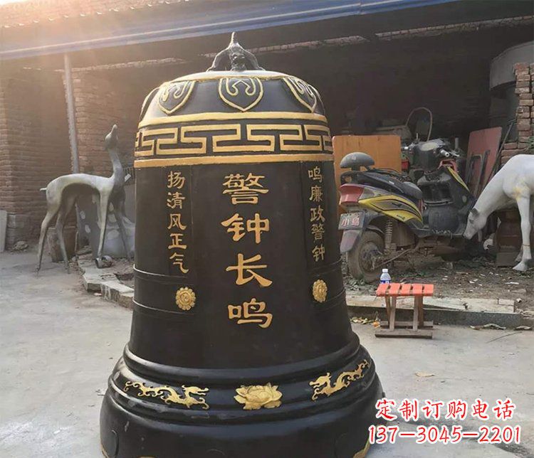 长春铜雕警钟长鸣寺庙雕塑