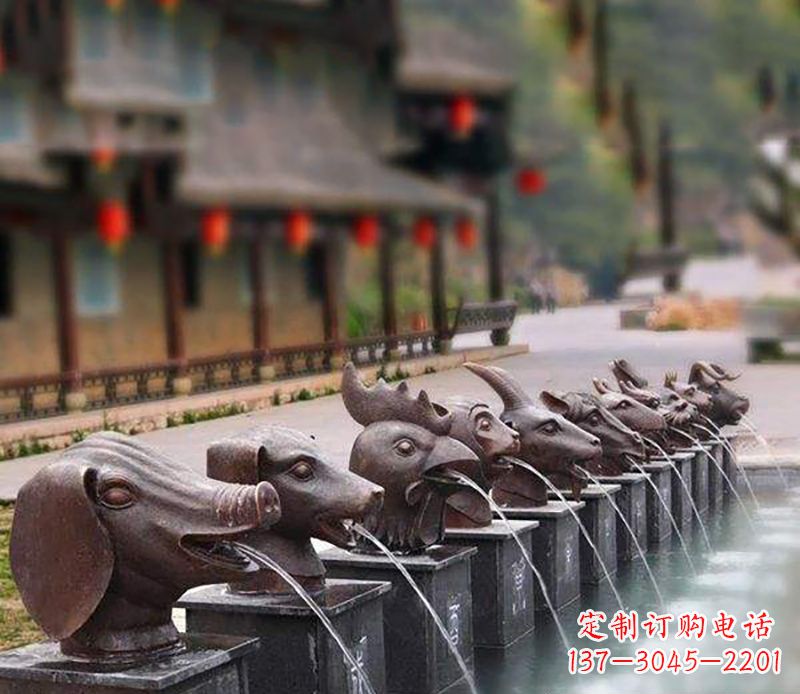 长春铜雕喷泉
