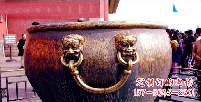 长春铜雕水缸寺庙景观雕塑