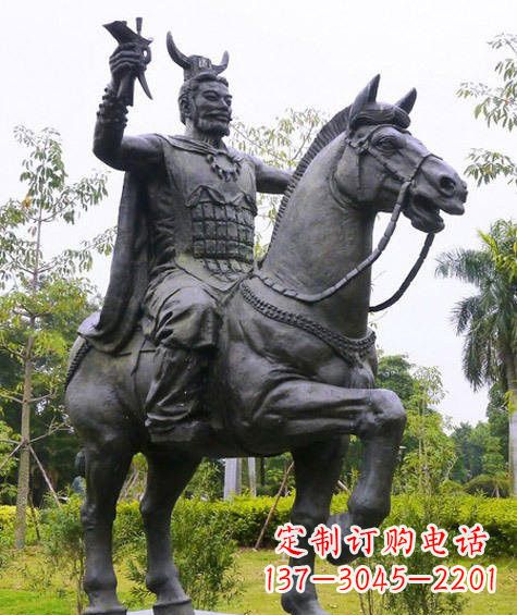 长春铜雕炎帝骑马