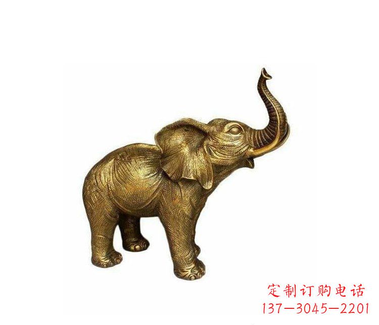 长春铜雕园林动物小象雕塑