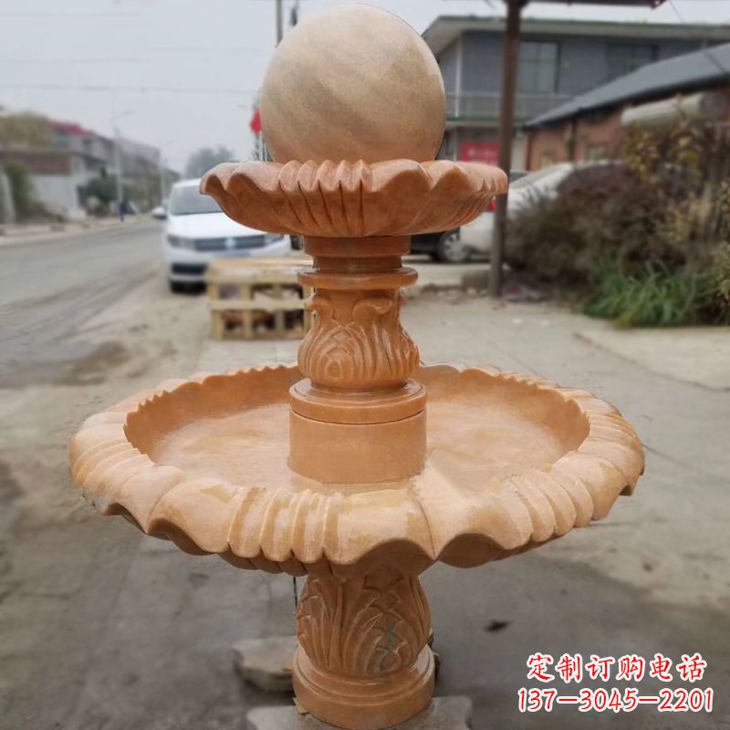 长春晚霞红风水球