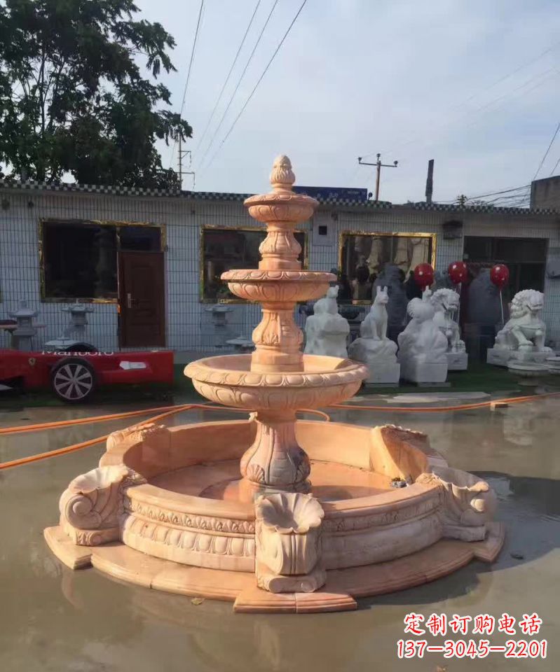 长春晚霞红欧式流水喷泉