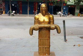 长春昆仑山神农雕塑像，传承古老艺术
