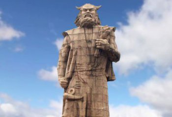 长春精美神农大型石雕像，由中领雕塑定制