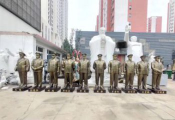 长春英勇战士铜雕，荣耀永载史册