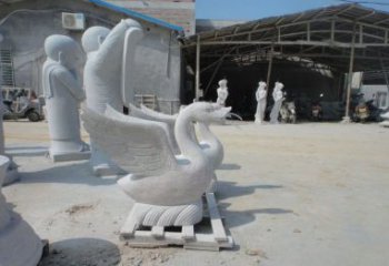 长春中领雕塑：独具特色的天鹅喷水雕塑