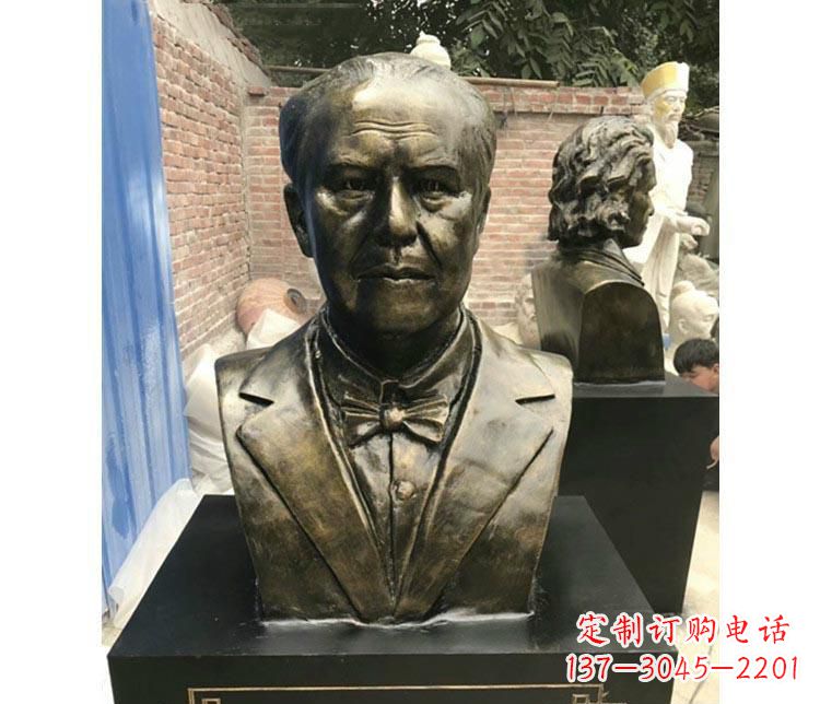 长春西方名人爱迪生胸像铜雕