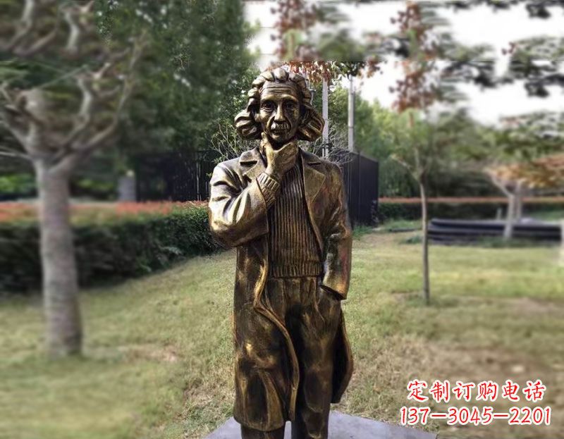 长春西方名人爱因斯坦铜雕
