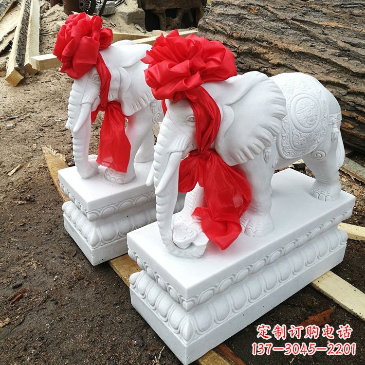 长春现代石雕大象