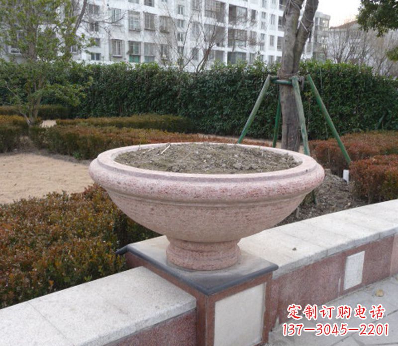 长春小区花盆石雕