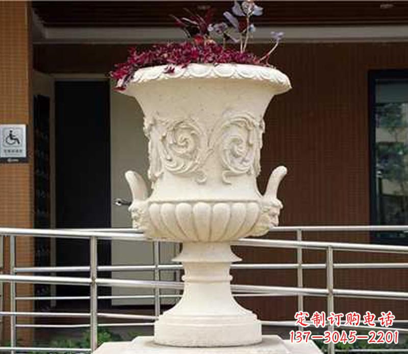 长春小区花盆景观石雕