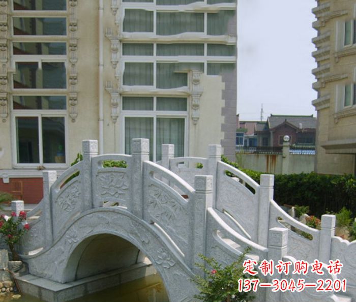 长春小区景观大理石拱桥 (2)