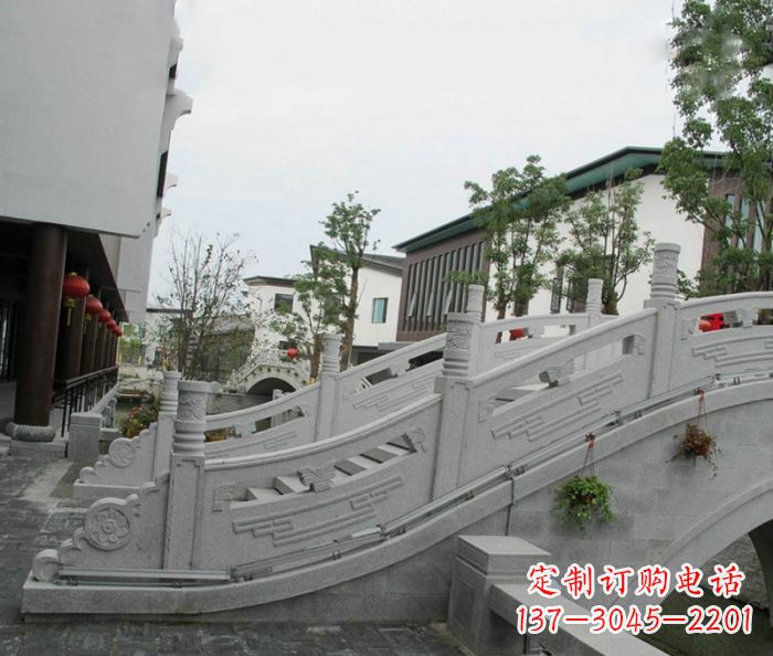 长春小区景观大理石拱桥