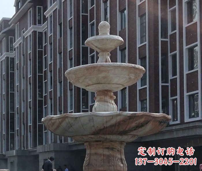 长春小区景观大型喷泉石雕 (6)