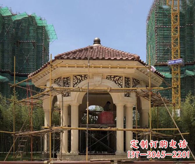 长春小区景观欧式凉亭石雕