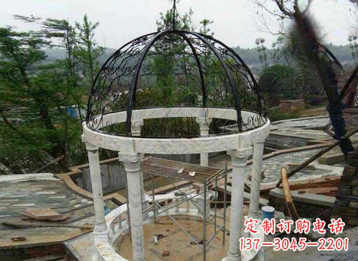 长春小区欧式圆顶凉亭石雕