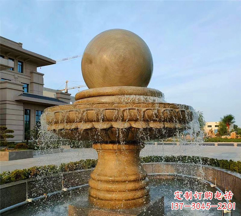 长春小区石喷泉雕塑