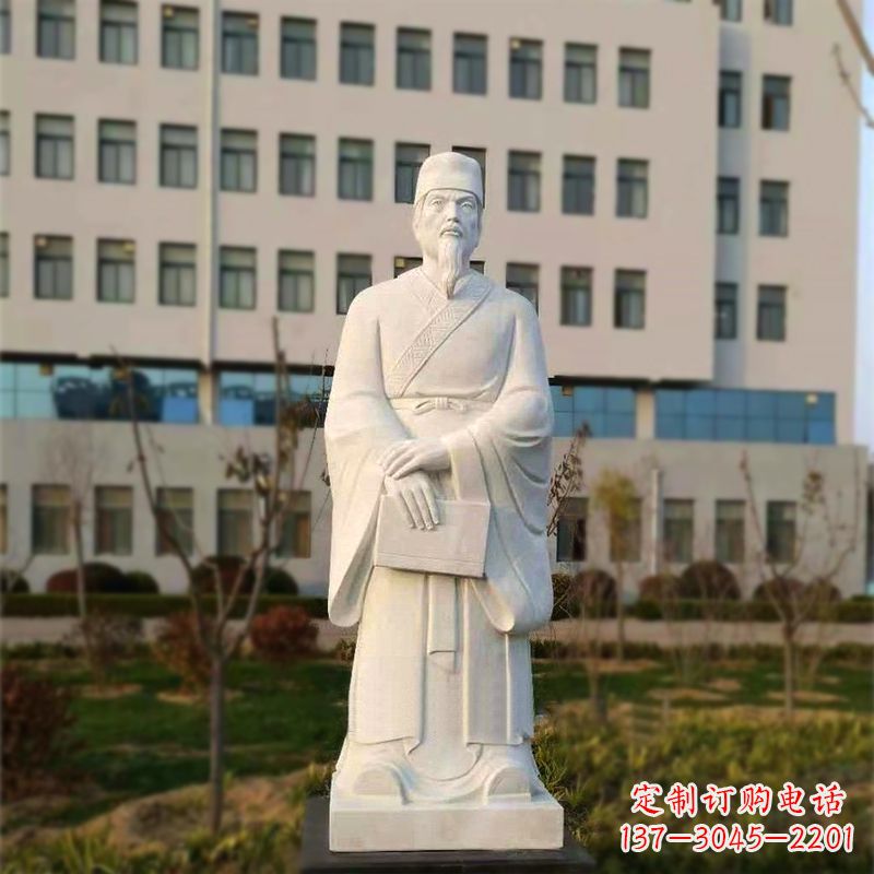 长春校园名人汉白玉雕塑医院医学院古代著名人物雕像