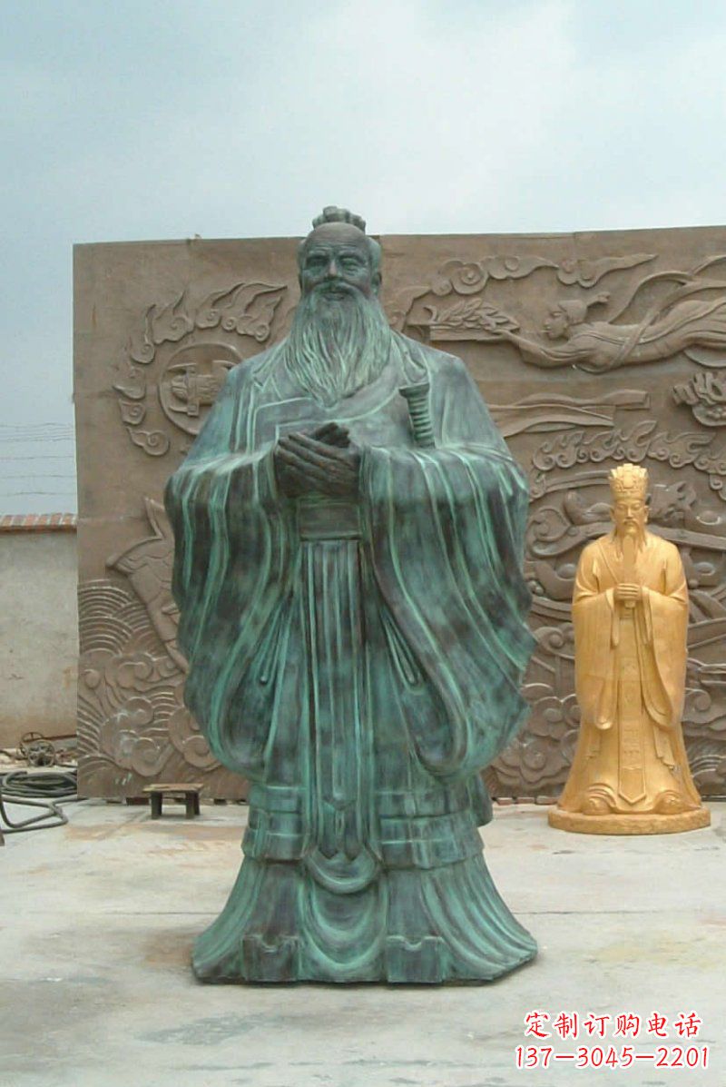 长春校园青铜仿古孔子