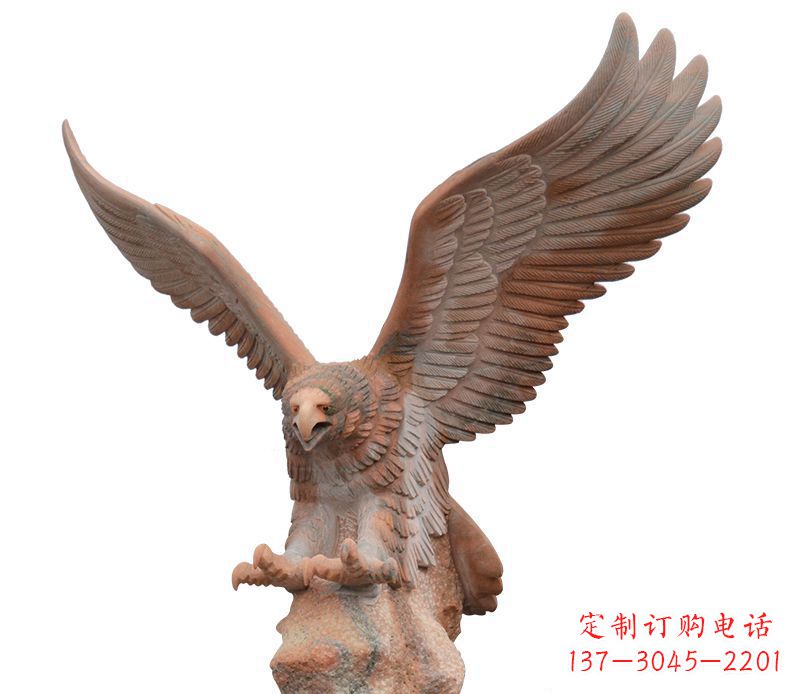 长春雄鹰展翅石雕