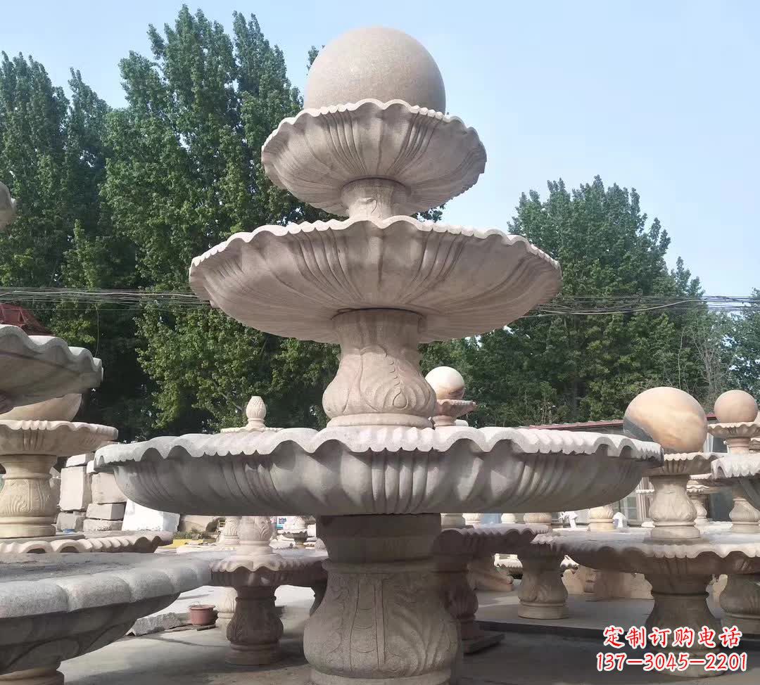 长春音乐风水球石雕