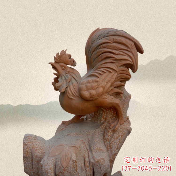 长春酉鸡景观石雕