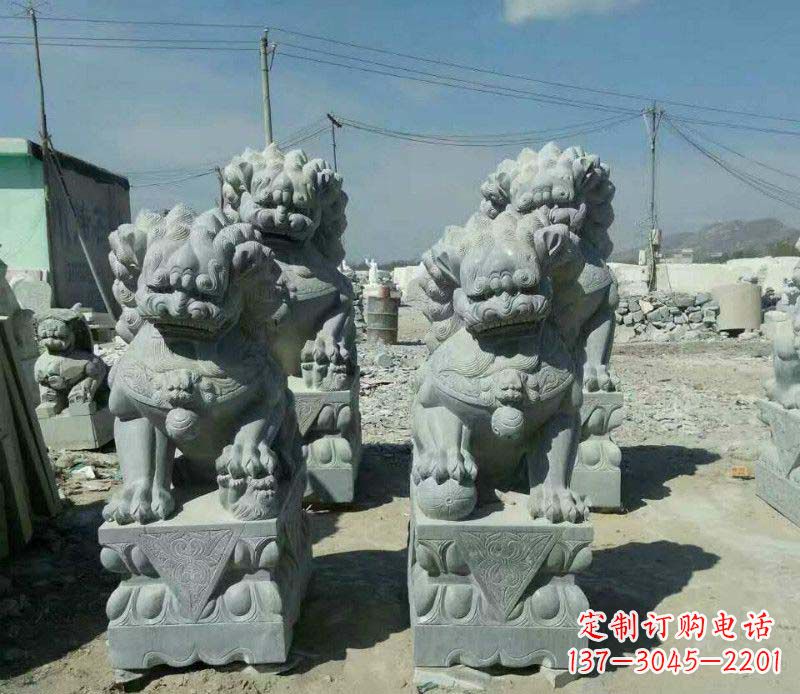 长春园林仿古狮子景观石雕