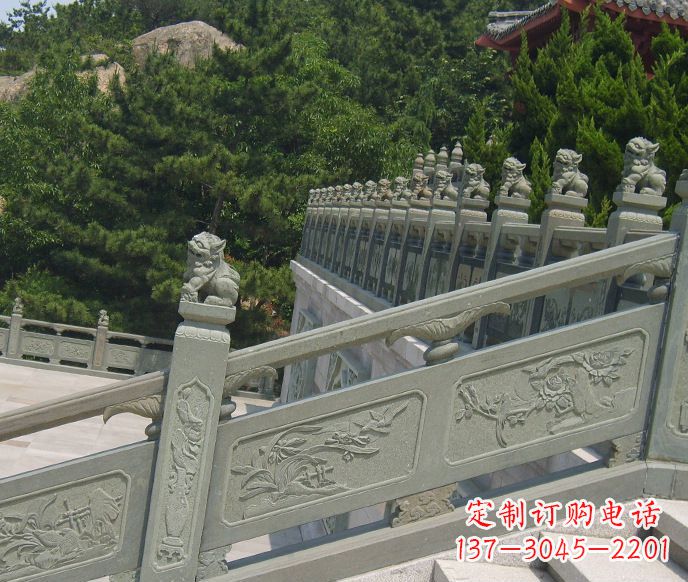 长春园林仿古石栏板景观石雕 (4)