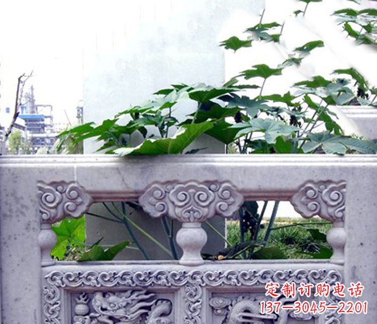 长春园林仿古石栏板景观石雕 (6)