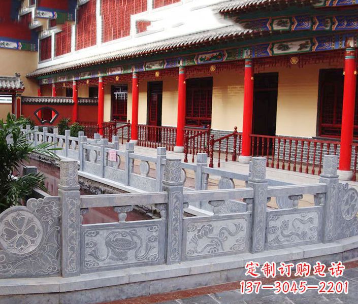 长春园林仿古石栏板景观石雕 (12)