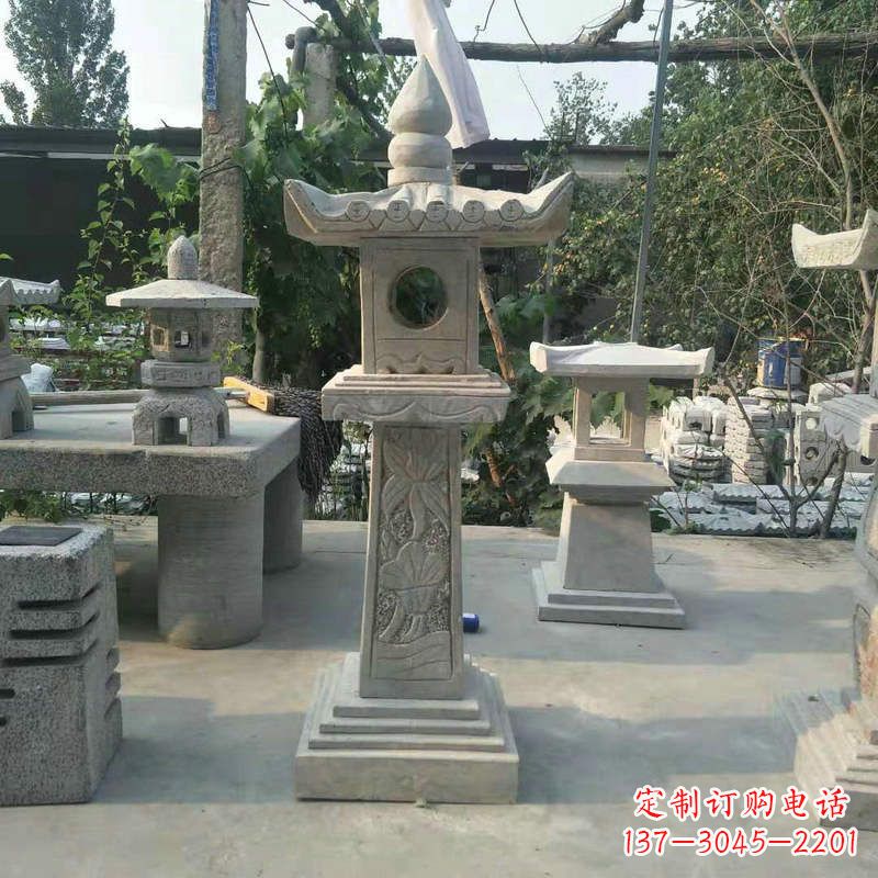 长春园林仿古做旧中式石灯