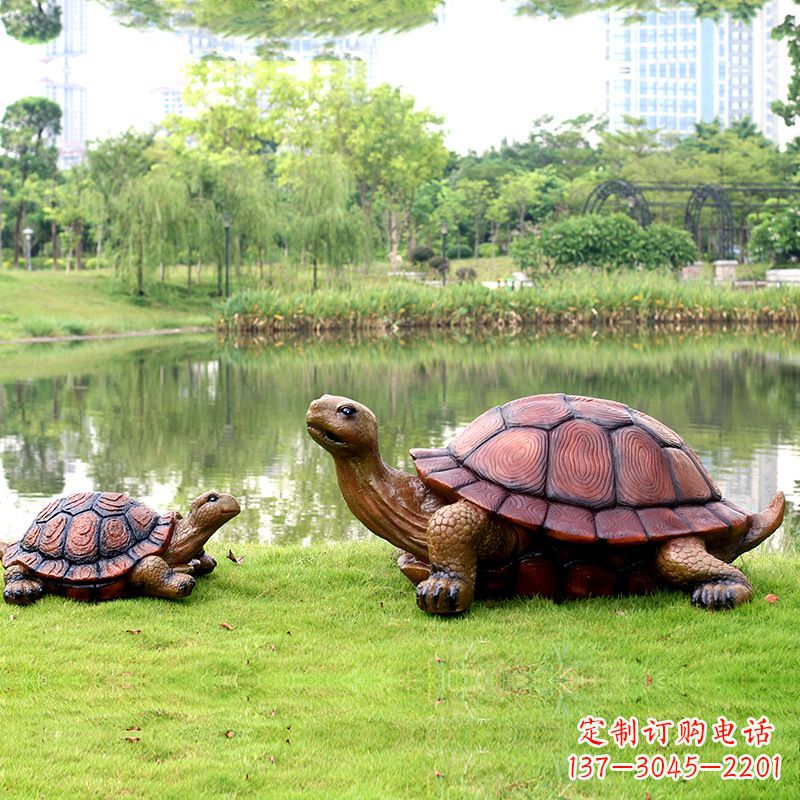 长春园林仿真乌龟玻璃钢池塘湖泊水景雕塑摆件