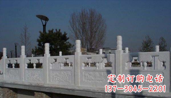 长春园林汉白玉栏板景观石雕