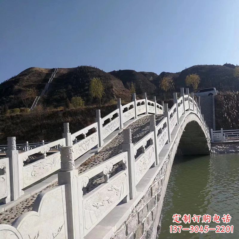 长春园林景点石雕桥栏板