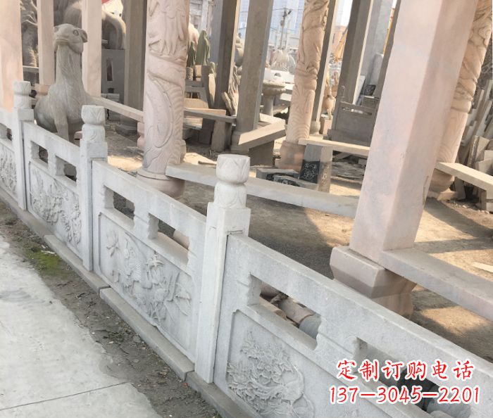 长春园林景观大理石浮雕栏板石雕