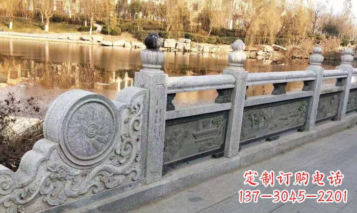 长春园林景观大理石栏板石雕 (10)