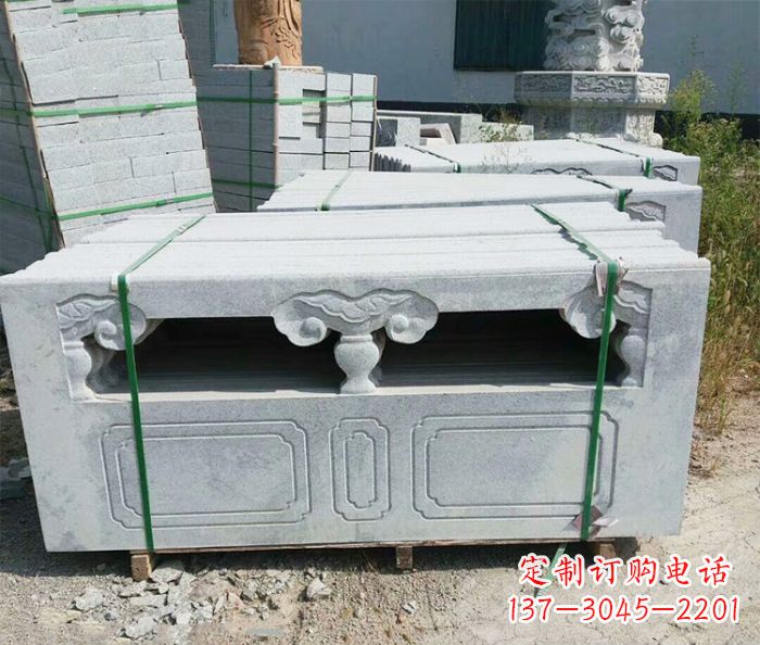 长春园林景观大理石栏板石雕 (13)