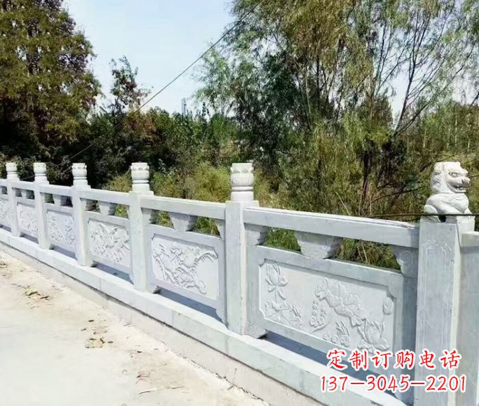 长春园林景观大理石栏板石雕_1